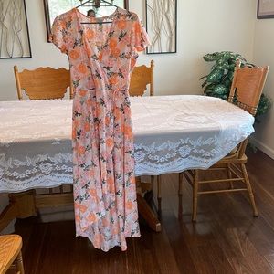 High low flower dress